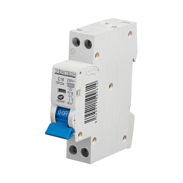 ZENITECH - Disjoncteur modulaire phase sans neutre - 16A - large