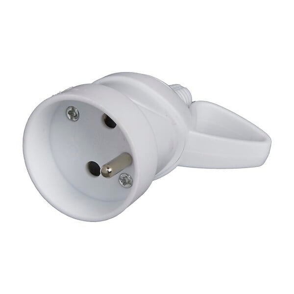 ZENITECH - Fiche électrique femelle à anneau 2P+T 16A - Blanc - large