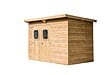HABRITA - Abri de jardin bois Theora - L.333xH.220xP.220cm - vignette