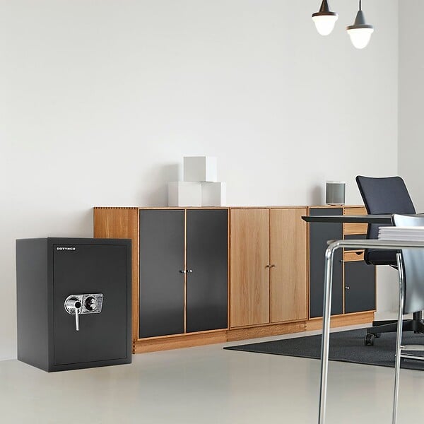 ROTTNER - Coffre Fort Toscana 65 Db Silvergrey Serrure À Clé - large