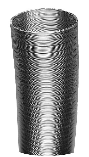 Tuyau aluminium flexible spécial gaz 118mm - L.1,5m - large