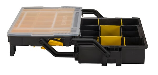 STANLEY - Double organiseur cantilever - Plastique - Noir et jaune - large
