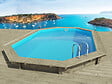 HABITAT ET JARDIN - Piscine bois " Miami 120  " - 4.86 x 3.36 x 1.20 m - vignette
