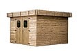 HABRITA - Abri de jardin bois Thalasso - Bois naturel - L.300xP.300cm - vignette